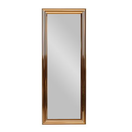 Hanah Home Espejo de muelle con marco de bronce 40x105 cm